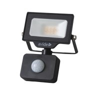 AVIDE SMD-LED FÉNYVETŐ SLIM 10W, 1000LM, 4000K, IP44, PIR MOZGÁSÉRZÉKELŐVEL, GYORSCSATLAKOZÓVAL, NW, 13,5X9CM, FEKETE