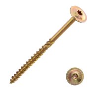 SZERKEZETÉPÍTŐ CSAVAR 5X40MM TF TORX SÁRGA HORGANYZOTT 10 DB/CSM