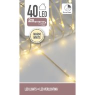 FÉNYFÜZÉR BELTÉRI 40 LED MELEG FEHÉR 200CM LED TÁVOLSÁG:5CM