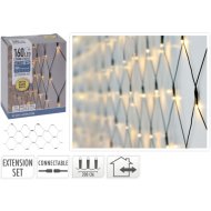 KIEGÉSZÍTŐ FÉNYFÜZÉR KÜLTÉRI 160 LED EXTRA MELEG FEHÉR ADAPTER NÉLKÜLI