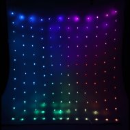 FÉNYFÜZÉR KÜLTÉRI 400 LED RGB 2M+5M