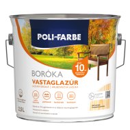 POLI-FARBE BORÓKA OLDÓSZERES VASTAGLAZÚR 2,5L LB01 SZÍNTELEN