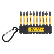 DEWALT BITKÉSZLET 10 DB-OS KULCSTARTÓN PH, PZ