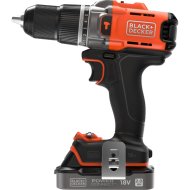 BLACK+DECKER AKKUS ÜTVEFÚRÓ-CSAVAROZÓ 18V AKKUVAL, TÖLTŐVEL, KOFFERBEN