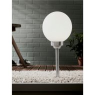 GÖMB SZOLÁR LÁMPA 52CM D:20CM EZÜST 1DB FEHÉR LED 6500K IP44 MŰANYAG