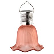 PRAKTIKER SZOLÁR LED FÜGGŐ HARANG IP44 MELEGFEHÉR 8,5X10CM MŰANYAG PINK