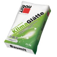 BAUMIT KLÍMA GLÄTTE 20KG KÉZI ÉS GÉP FELHORDÁSÚ BELTÉRI KÉSZ GLETTANYAG (1-3MM) FEHÉR